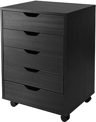 Winsome Halifax 5-Drawer Storage Cabinet, Black (20519) Sansujyuku sansujyuku.com
