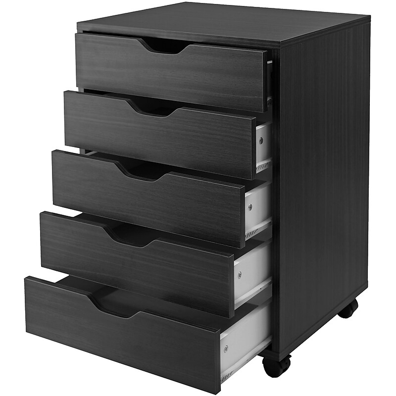 Winsome Halifax 5-Drawer Storage Cabinet, Black (20519) image 1