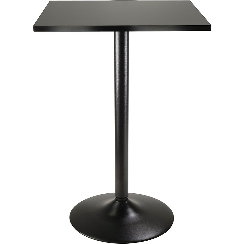 Winsome Square MDF Pub Table, 23.7"D x 23.7"W, Black (20522) image 1