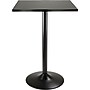 Winsome Square MDF Pub Table, 23.7"D x 23.7"W, Black (20522)~#|#~s0730509_sc7
