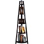 Winsome Solid/Composite Wood 5-Tier A-Frame Corner Shelf, Black~#|#~s0730513_sc7