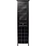Winsome Burgundy 66.85" x 18.11" x 12.99" Wood 15-Bottle Wine Cabinet, Black~#|#~s0730519_sc7