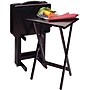 Winsome 25.98" x 19.05" x 14.56" Solid/Composite Wood Rectangular TV Table Set, Black, 5 Pieces~#|#~s0730546_sc7
