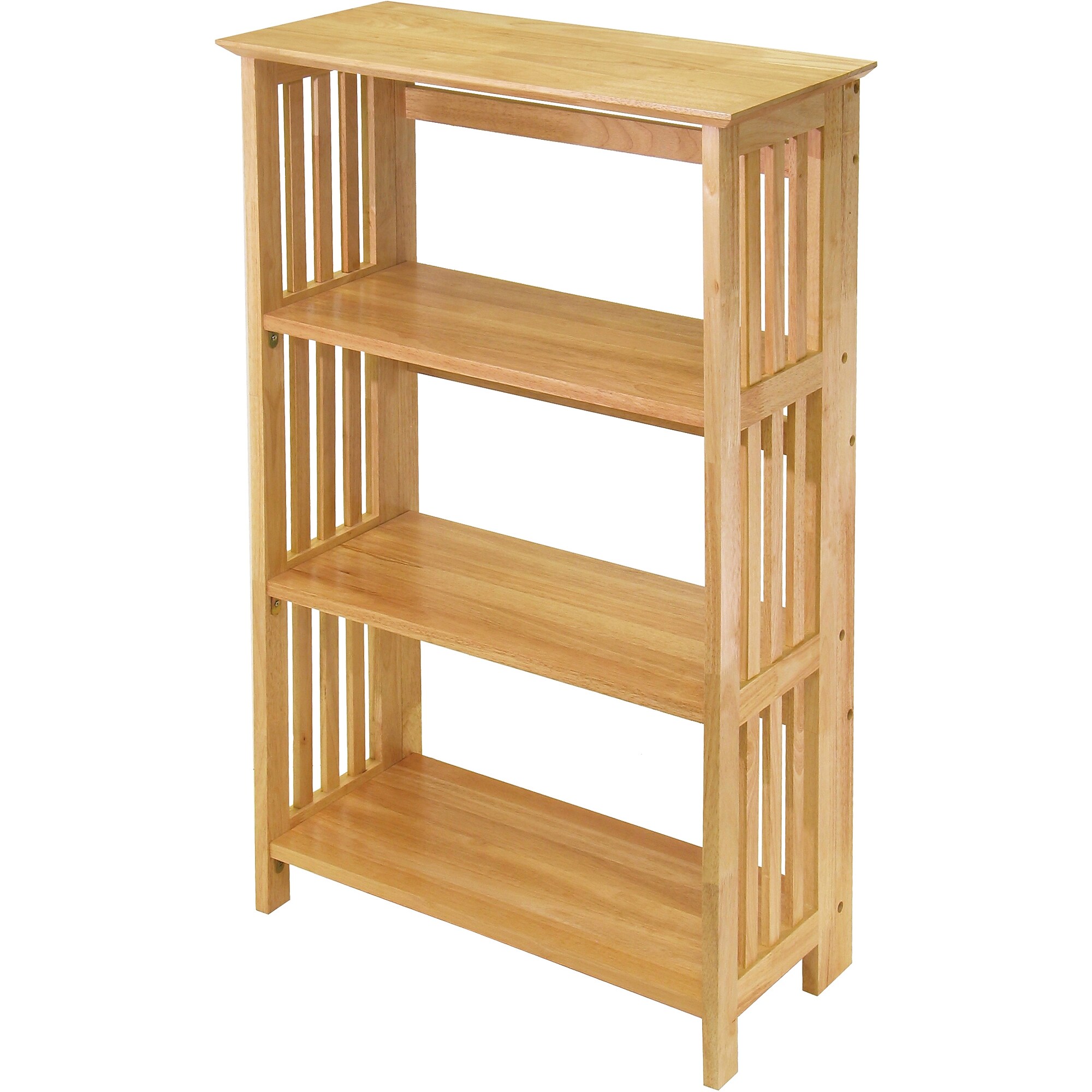 Winsome Mission Beech Wood 4-Tier Shelf, Natural Sansujyuku sansujyuku.com