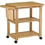 Winsome Wood Kitchen Cart With Cutting Board, Knife Block and Shelves, Beech~#|#~s0730688_sc7