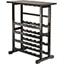 Winsome Vinny 35.67" x 31 1/2" x 16.22" Wood 24-Bottle Wine Rack With Glass Hanger, Dark Espresso (92023)~#|#~s0730700_sc7