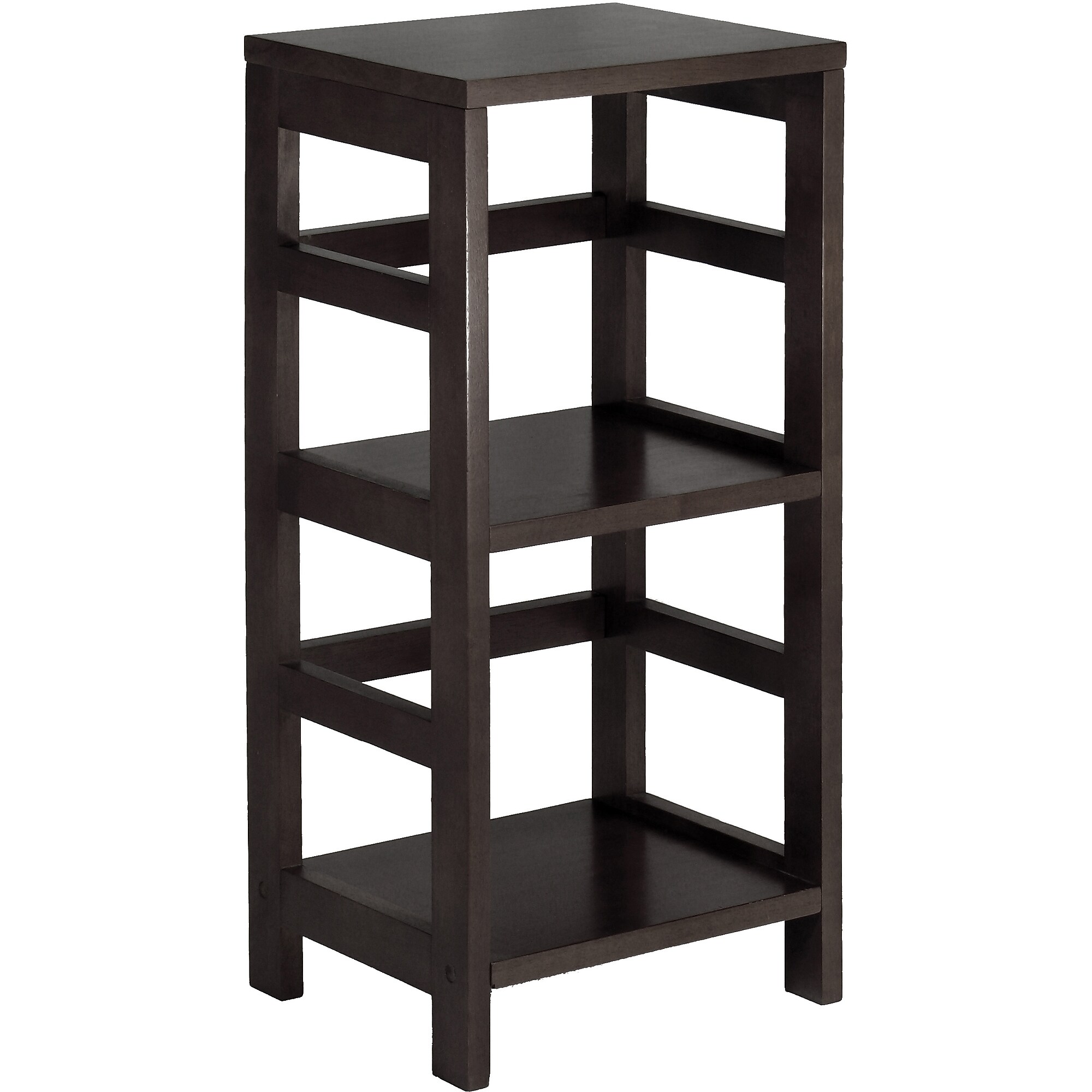 Winsome Leo Solid/Composite Wood 2-Tier Narrow Storage Shelf, Espresso Sansujyuku sansujyuku.com
