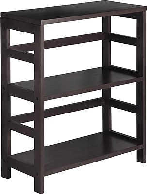 Winsome Leo Solid/Composite Wood 2-Tier Wide Storage Shelf, Espresso Sansujyuku sansujyuku.com