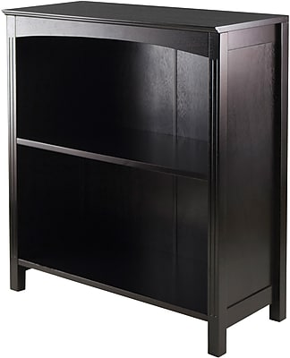 Winsome Terrace Solid/Composite Wood 3-Tier 26" Wide Storage Shelf, Espresso