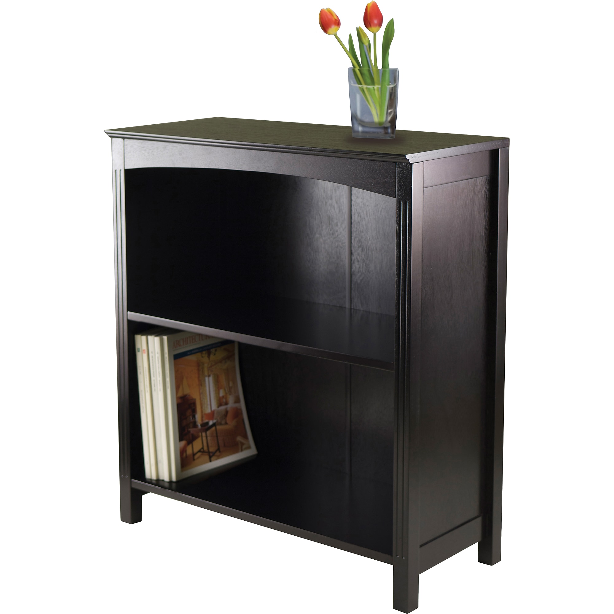 Winsome Terrace Solid/Composite Wood 3-Tier 26″ Wide Storage Shelf, Espresso Sansujyuku sansujyuku.com