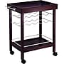 Winsome 33 1/4" x 30" x 18 1/2" Mirror Top Bar Cart With Wine Rack, Dark Espresso~#|#~s0730771_sc7