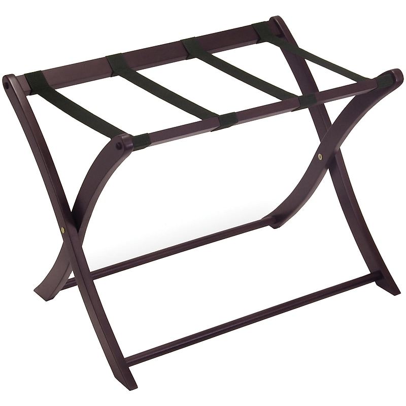 Winsome Foldable 26.5" Luggage Rack, Dark Espresso (92420) image 1