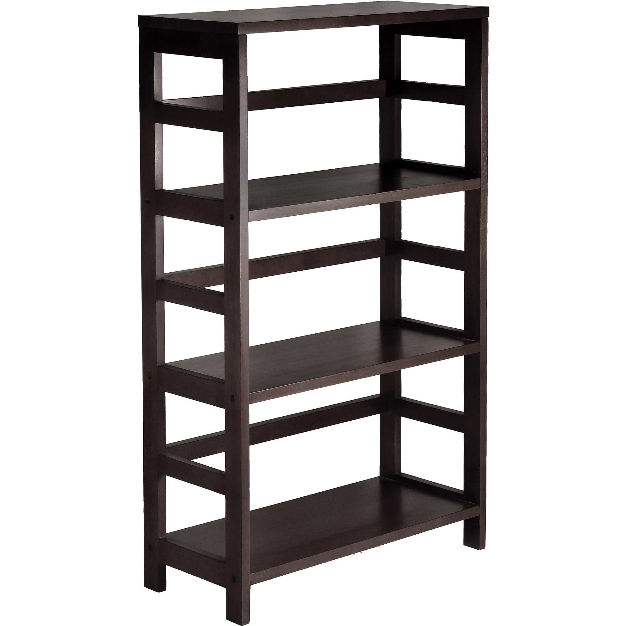 Winsome Leo Beech Wood 3-Tier Wide Storage Shelf, Espresso Sansujyuku sansujyuku.com