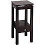 Winsome Linea 29.49" x 13.3" x 13.3" Composite Wood Phone Stand With Chrome Accent, Dark Brown (92714)~#|#~s0730868_sc7