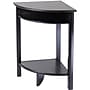 Winsome Liso 20.5"W x 20.5"D Wooden Corner Table With Cube Storage, Dark Brown (92720)~#|#~s0730872_sc7