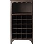 Winsome Ancona 37.52" x 19.09" x 12.6" 20-Bottle Modular Wine Cabinet With Glass Rack, Dark Espresso~#|#~s0730885_sc7