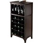 Winsome Ancona 37.52" x 19.09" x 12.6" 20-Bottle Modular Wine Cabinet With Glass Rack, Dark Espresso~#|#~s0730886_sc7