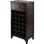 Winsome Ancona 37.52" x 19.09" x 12.6" 24-Bottle Modular Wine Cabinet With 1-Drawer, Dark Espresso~#|#~s0730893_sc7