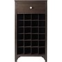 Winsome Ancona 37.52" x 19.09" x 12.6" 24-Bottle Modular Wine Cabinet With 1-Drawer, Dark Espresso~#|#~s0730894_sc7