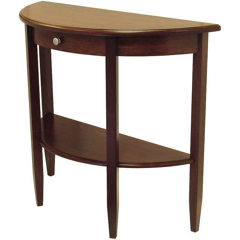 Winsome Concord 39.2"W x 15.7"D Wooden Console Table, Antique Walnut (94039) image 1