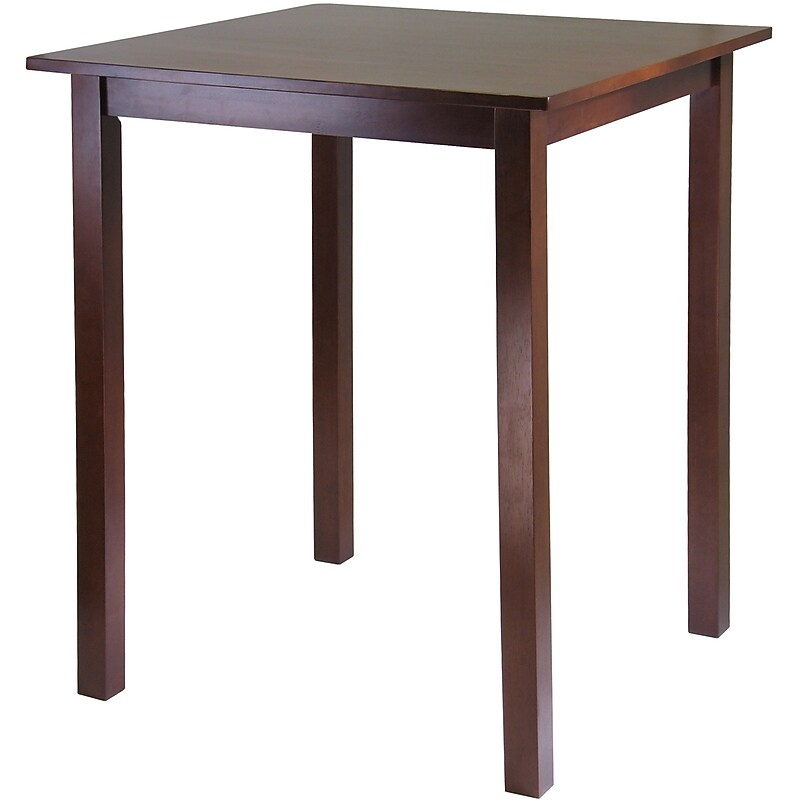 Winsome Parkland 38.98" x 33.86" x 33.86" Wood Square High/Pub Square Table, Antique Walnut image 1