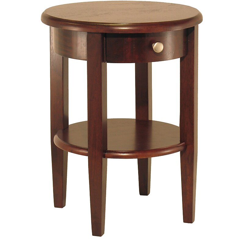 Winsome Concord 17.32"Dia Wooden Round End Table, Brown (94217) image 1