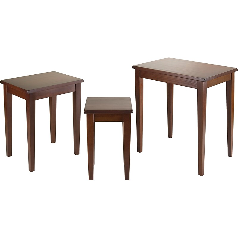 Winsome Regalia 3-Piece Nesting Table Set, Walnut (94320) image 1