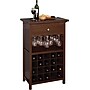 Winsome 40.4" x 26.6" x 15.7" Wood Wine Cabinet With 1-Drawer, Glass Rack, Antique Walnut~#|#~s0731123_sc7