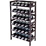 Winsome 38 1/2" x 21.6" x 11.54" Wood 30-Bottle Silvi Wine Rack, Antique Walnut~#|#~s0731153_sc7