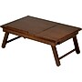 Winsome Flip Top Lap Desk With Drawer and Foldable Legs, Antique Walnut~#|#~s0731154_sc7