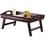 Winsome Sedona 24" Curved Side Folding Bed Tray, Walnut (94725)~#|#~s0731168_sc7