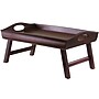 Winsome Sedona 24" Curved Side Folding Bed Tray, Walnut (94725)~#|#~s0731170_sc7