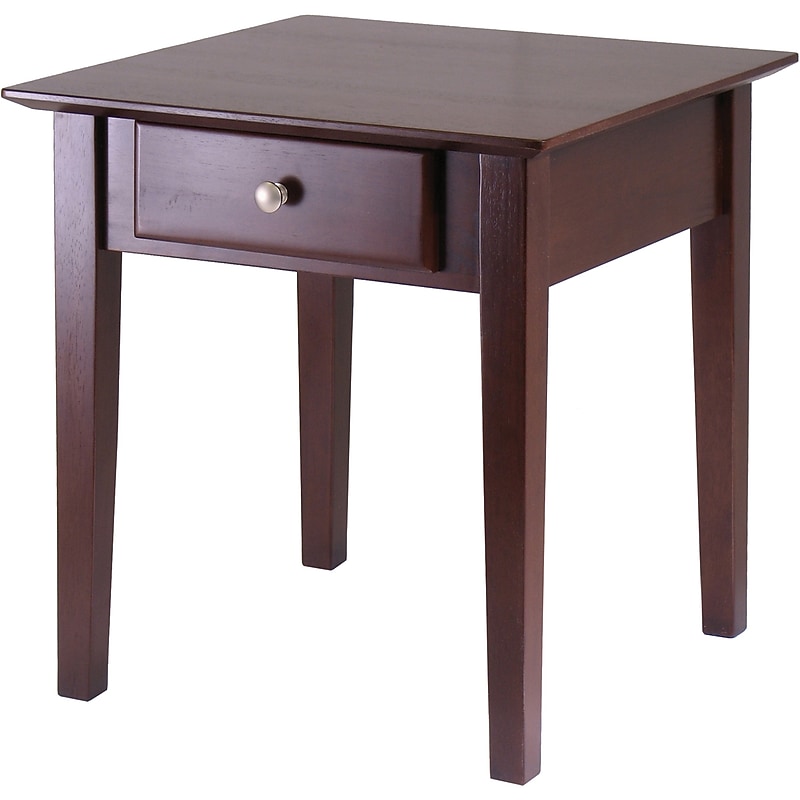 Winsome Rochester 20"W x 20"D Wooden End Table, Brown (94821) image 1
