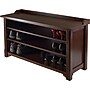 Winsome Dayton Storage Hall Bench With Shelves, Antique Walnut (94841)~#|#~s0731187_sc7