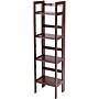 Winsome Solid/Composite Wood 4-Tier Narrow Folding Shelf, Antique Walnut~#|#~s0731193_sc7