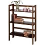 Winsome Solid/Composite Wood 3-Tier Wide Folding and Stackable Shelf, Antique Walnut~#|#~s0731201_sc7