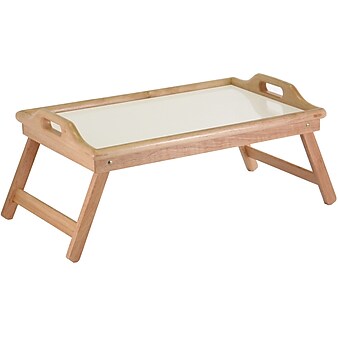 Winsome 24.37" Breakfast Folding Bed Tray with handle, Natural (98122)