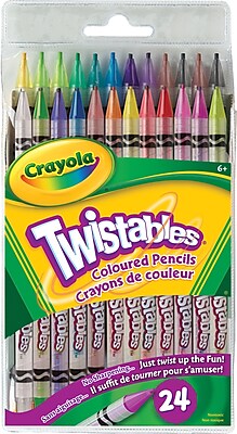 Download Crayola® Twistables Coloured Pencils, 24/Pack | Staples