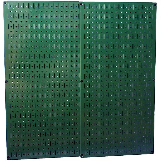 Wall Control Combo Metal Pegboard Panel, Green, 2/Pack | Staples