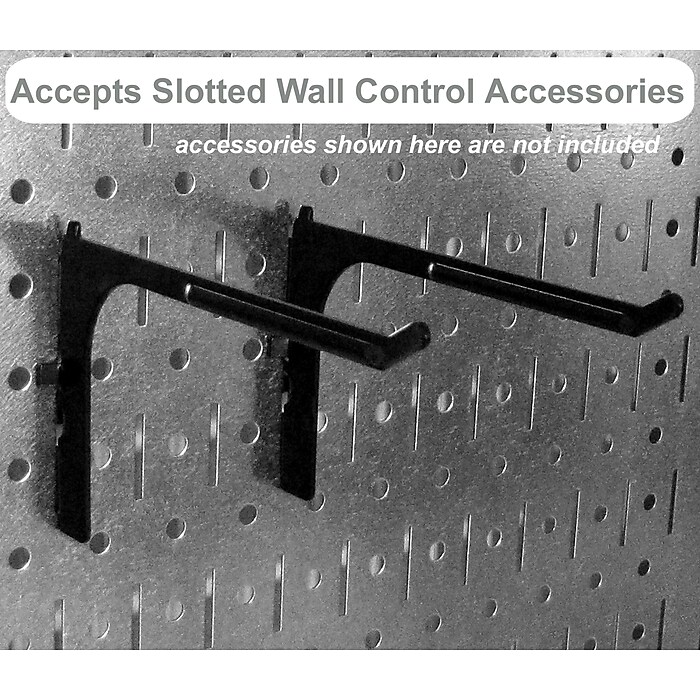 Wall Control Combo Metal Pegboard Panel, Green, 2/Pack | Staples