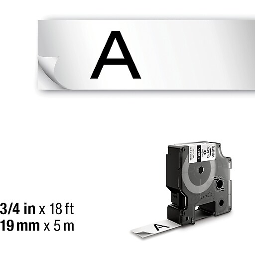 DYMO® 18445 Label Tape Industrial Cartridge, Vinyl, 3/4 inches x 18