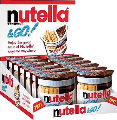 GTIN 009800803149 product image for Nutella on the Go Hazelnut Spread and Breadsticks, 1.8 oz., 12/Box | upcitemdb.com