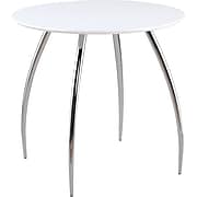 Euro Style™ Bistro 30" Round MDF Table, White