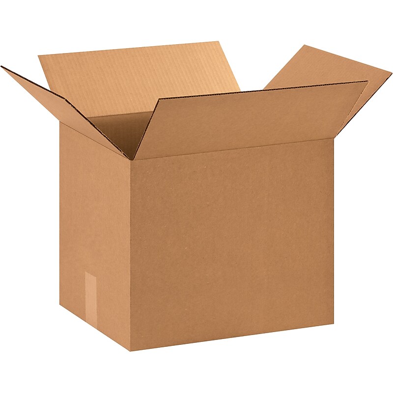 15" x 10" x 12" Shipping Boxes, 32 ECT, Brown, 25/Bundle (151012) image 1
