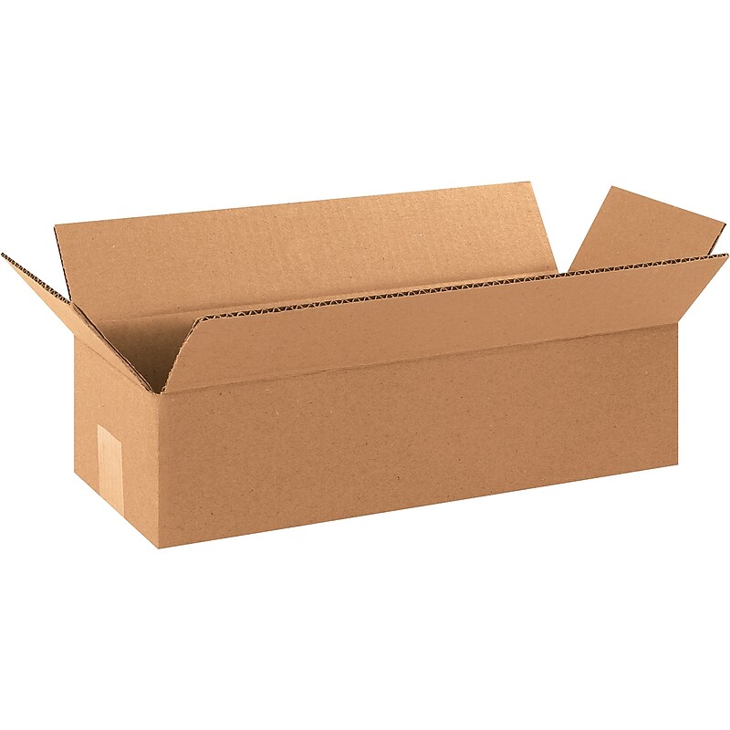 19" x 6" x 4" Shipping Boxes, 32 ECT, Brown, 25/Bundle (1964) image 1