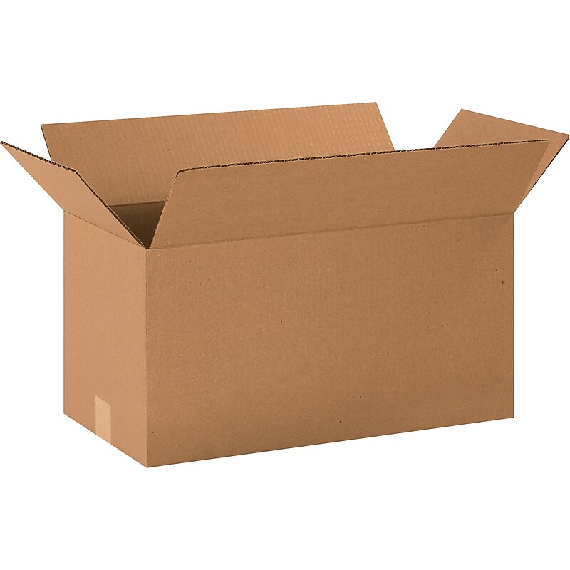 20" x 10" x 10" Shipping Boxes, 32 ECT, Brown, 25/Bundle (201010) image 1