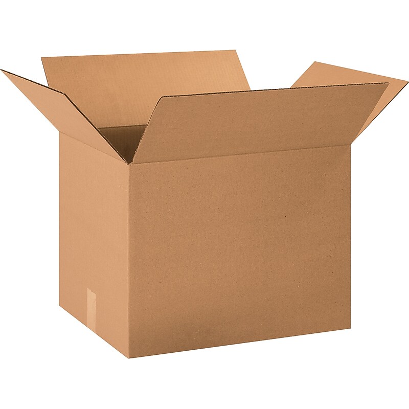 20" x 15" x 15" Standard Shipping Boxes, 32 ECT, Kraft, 20/Bundle (201515) image 1
