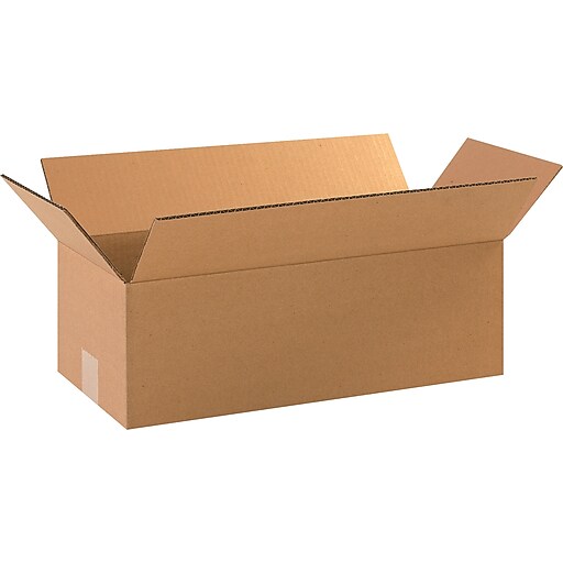 20" x 8" x 6" Shipping Boxes, 32 ECT, Brown, 25/Bundle (2086) at Staples