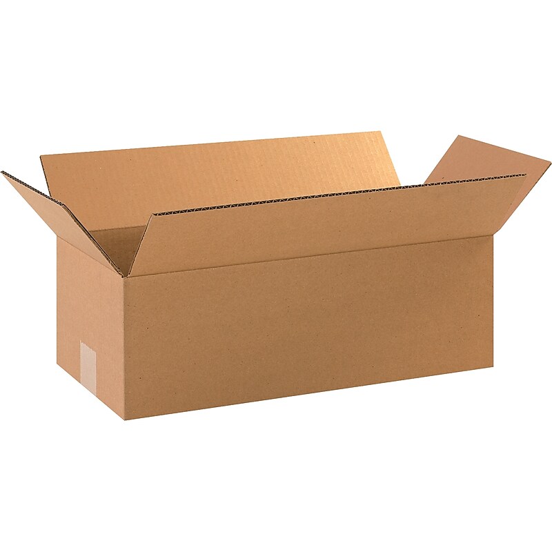 20" x 8" x 6" Shipping Boxes, 32 ECT, Brown, 25/Bundle (2086) image 1