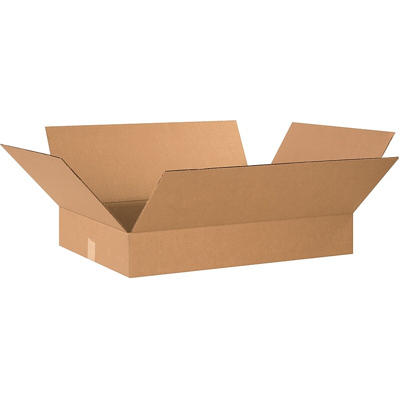 24" x 20" x 4" Shipping Boxes, 32 ECT, Brown, 20/Bundle (24204) image 1